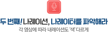 두 번째! 나레이션, 나레이터를 파악해라 